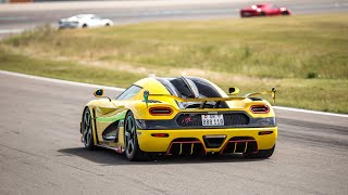 Supercars amp Hypercars Racing on Track  Regera Zonda C12S Senna Agera RS GT2 RS Aventador SVJ [upl. by Paton863]