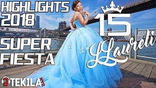 QUINCEANERA LLAURELI HIGHLIGHTS 2018  VALS BAILE SORPRESA VESTIDO AZUL  NEW YORK  Dj Tekila NYC [upl. by Ahsenal284]