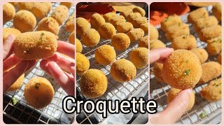 croquettes pommes de terre et champignons كروكيت لبطاطس ولفطر [upl. by Lorak]