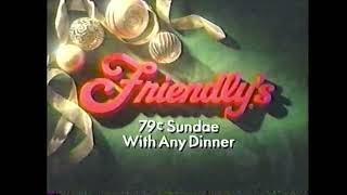 1997 Friendlys Holiday Menu Commercial [upl. by Esined]