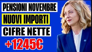 PENSIONI NOVEMBRE 2024 NUOVI IMPORTI 👉 ANTEPRIMA CEDOLINO DATE E BONUS 💰 [upl. by Anatsirhc356]