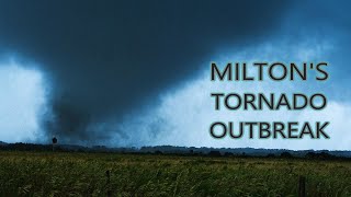 Floridas RecordBreaking Tornado Outbreak  Hours Before Hurricane Milton Arrived [upl. by Ahtibat]