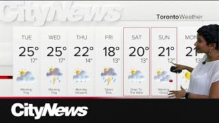 Shower risk later this week in Toronto [upl. by Hgielak]