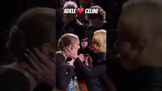 Touching moment between Adele and Celine Dion 😢 adele celinedion [upl. by Rocca526]