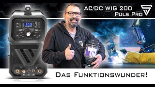 STAHLWERK ACDC WIG 200 Puls Pro  das multifunktionale WIGSchweißgerät  wichtigsten Funktionen [upl. by Tayyebeb414]