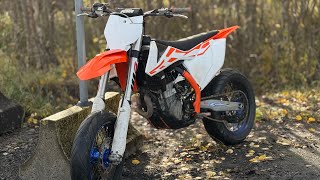 NEW BIKE FIRST RIDE KTM SXF 450 [upl. by Otiragram]