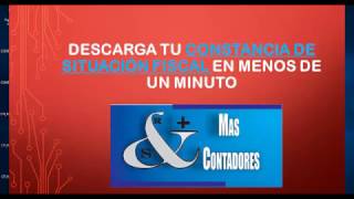 DESCARGA TU CONSTANCIA DE SITUACION FISCAL EN MENOS DE UN MINUTO [upl. by Bert]