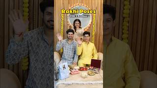 Rakhi poses with 2 brothers  Shanika Khurmi Rakhi Photoshoot ashortaday ytshorts shorts poses [upl. by Gardie]