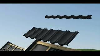 Stone Coated Metal Roofing Tile Installation Process [upl. by Lanni379]