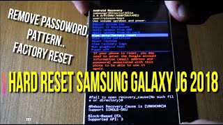 Hard reset samsung galaxy j6 2018 remove password pin pattern factory reset [upl. by Farlay887]