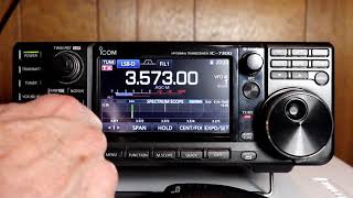 Icom IC7300 A to Z 25 Setting USB transmit audio levels [upl. by Piderit889]