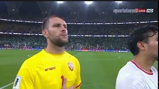 National Anthem of INDONESIA Saudi Arabia vs Indonesia World Cup Qualifiers 2026 [upl. by Atteinotna]