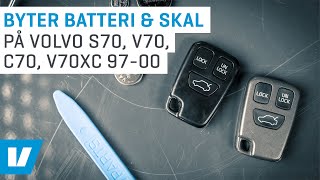 Hur du byter nyckelskal och batteri på Volvo S70 V70 C70 V70XC 9700 [upl. by Bobbee609]