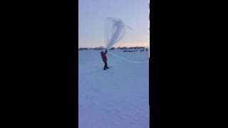 Launching a Weather Balloon at the South Pole [upl. by Niletak]