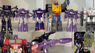 Transformers generations comic book shockwave review 40th anniversary special figure collection G1 [upl. by Aldis]