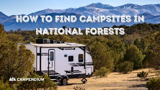 How To Find Campsites In National Forests [upl. by Naivatco615]