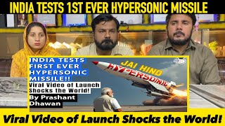 INDIA TESTS FIRST EVER HYPERSONIC MISSILE Viral Video of Launch Shocks the World [upl. by Rimhsak289]