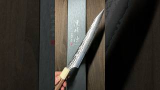 Yu Kurosaki R2SG2 Hammered SENKOEI SlicerSujihiki 240mm with WiteRing Walnut Handle [upl. by Allicserp]