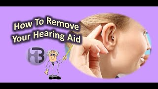 How to Remove and Turn Off your Behind the ear hearing aid Tutorial [upl. by Azal]