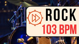 103 BPM  Rock Drum Beat  Backing Track 105 [upl. by Elylrac]