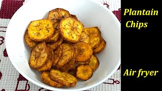 Plantain chips In air fryer [upl. by Dulci]