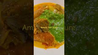 Have you tried amala  gbegiri beforenigerianfood 2024 africa food reels [upl. by Jegger]