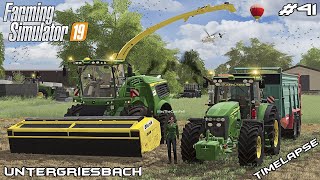 WCS silage harvest with MrsTheCamPeR  Animals on Untergriesbach  Farming Simulator 19  Episode 41 [upl. by Kevon99]