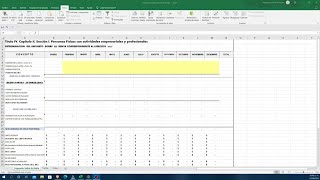 Papel de trabajo de ISR personas físicas actividad empresarial utilizando fórmulas de Excel [upl. by Ginger76]