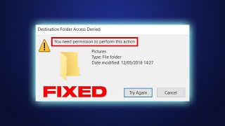 Fix You Need Permission To Perform This Action In Windows 10 11 [upl. by Eltsyrhc]