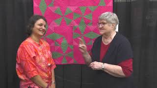 Sindhu Aragam Shares Details About Her Semifinalist Quilts at AQS QuiltWeek  Grand Rapids 2023 [upl. by Carilyn]