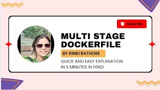 Multi stage Dockerfile in Hindi in 5 minutes devops docker dockertutorial [upl. by Isnyl]