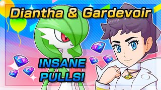 UNBELIEVABLE PULLS for Diantha amp Gardevoir  Pokemon Masters [upl. by Enellek]