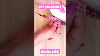 como hacer sandalias zapatitos para bebe niña en tela con MOLDES diy manualidades tutorial [upl. by Howes]