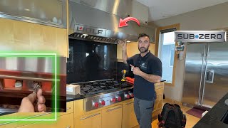 How to replace wolf range hood blower switch 811529 W422418 wolf range hood blower keeps running [upl. by Leschen]