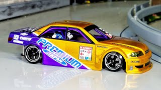 124th Custom built JZX100 Micro RC Drift body Styrene Rollcage Airbrushed LEXAN [upl. by Aneekat297]