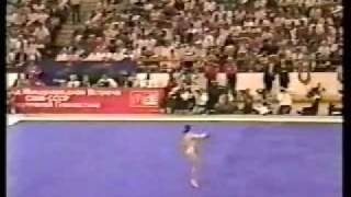 Svetlana Boginskaya  1988 USA vs USSR  Floor Exercise [upl. by Zoilla]