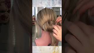 How to make messy low bun wedding hairstyle [upl. by Tompkins]