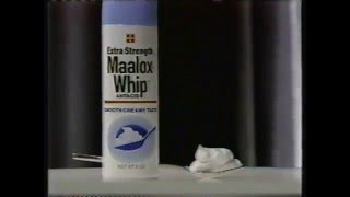 Maalox Whip commercial  1987 [upl. by Amie]