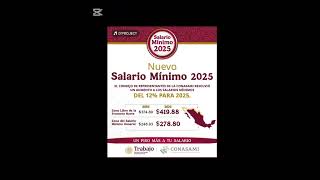 NUEVO SALARIO MINIMO 2025 [upl. by Ahsinyt994]