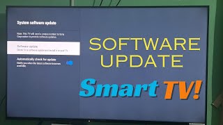 How To Update Software of Your Smart Tv  Sony Android TV [upl. by Eneluj]