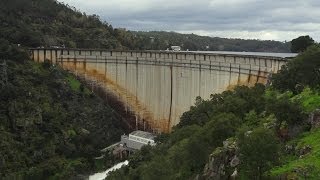 Barragem do Cabril 132m de altura descargas de fundo [upl. by Brighton301]