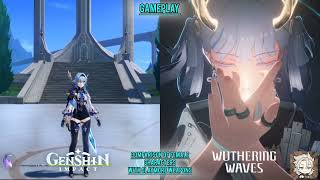 Now can Genshin Impact characters beat Wuthering Waves orecrushing technique [upl. by Anyel]