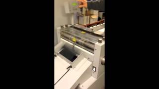 Multigraf DCM45  creasing perforating slitting machine [upl. by Ahsitaf]