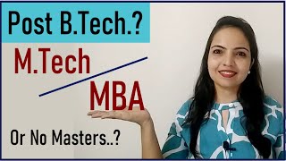 what to do after engineering  Mtech Vs MBA  Post Graduation Salary [upl. by Taro]