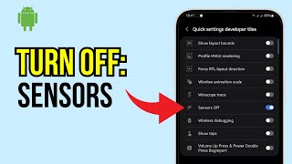 How to Turn Off Sensors on Android [upl. by Kired]