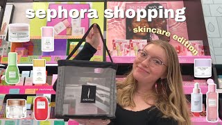 SKINCARE SHOPPING AT SEPHORA  new skincare must haves  HUGE HAUL [upl. by Charity711]