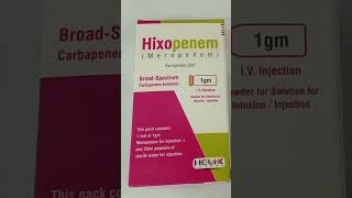 Hixopenem Inj Uses in Urdu Hixopenem 1g Injection Uses Meropenem Injection [upl. by Iatnahs]