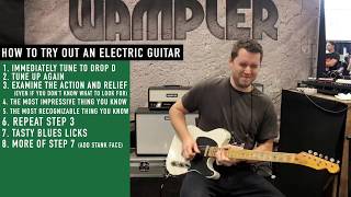 How People Try Out Electric Guitars [upl. by Dabbs]