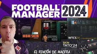 Las mejores SKINS para Football Manager 2024 fm24 macfra [upl. by Yusem]