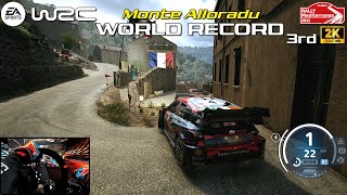 WORLD RECORD 3rd  EA SPORTS WRC  Monte Alloradu Rally Mediterraneo Hyundai i20  PXN V10 Gameplay [upl. by Acinoed]